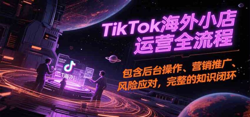 TikTok海外小店运营全流程：后台操作、营销推广与风险应对 - 外贸课程-外贸课程